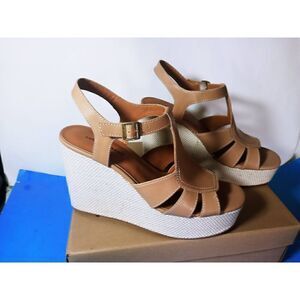 Lucky Brand NIB-LK Ressica high rise heel Platform Strappy Sandals Cortado-10M